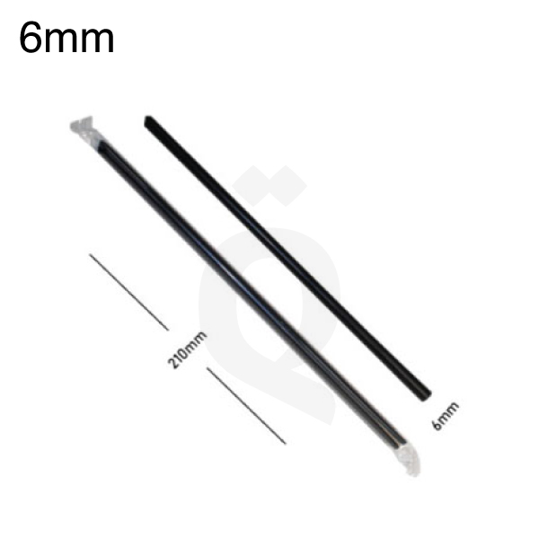 6*210mm Black Spike Straw Film Wrap 4000/Ctn