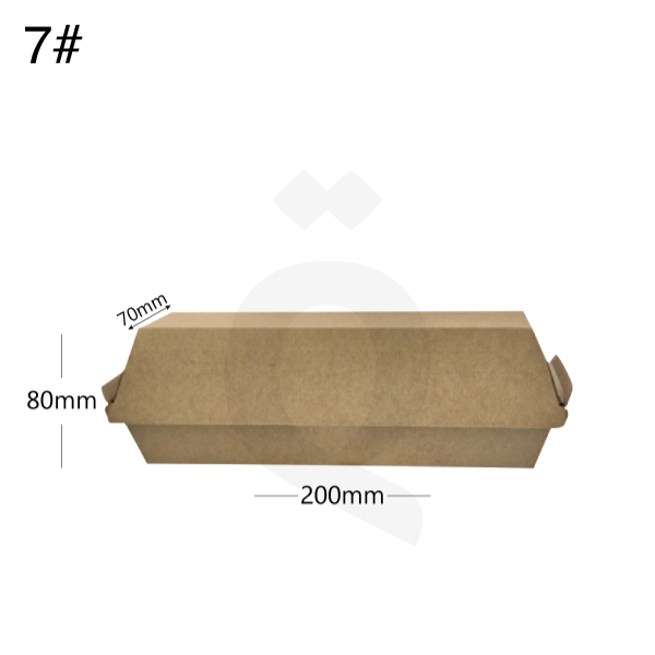 [004031] #7 Kraft Paper Sandwich Box Size 20x7x8cm 200/ctn