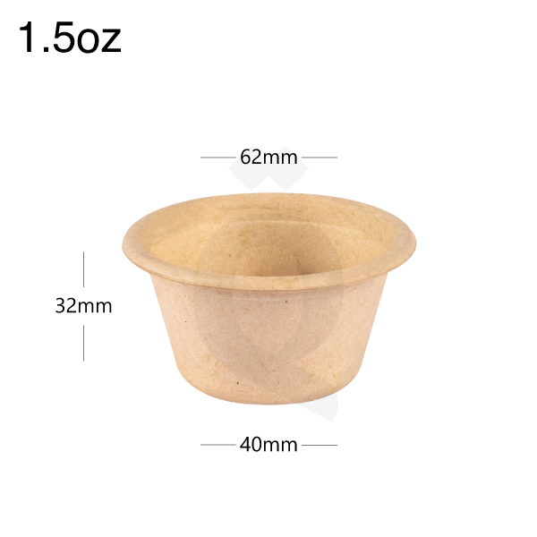 [004071] 55ml Bagasse Sugarcane Sauce Cup 1000/ctn