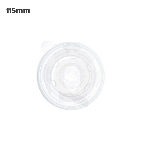 [005027] 115mm PP Plastic Soup Cup Lid 500/ctn