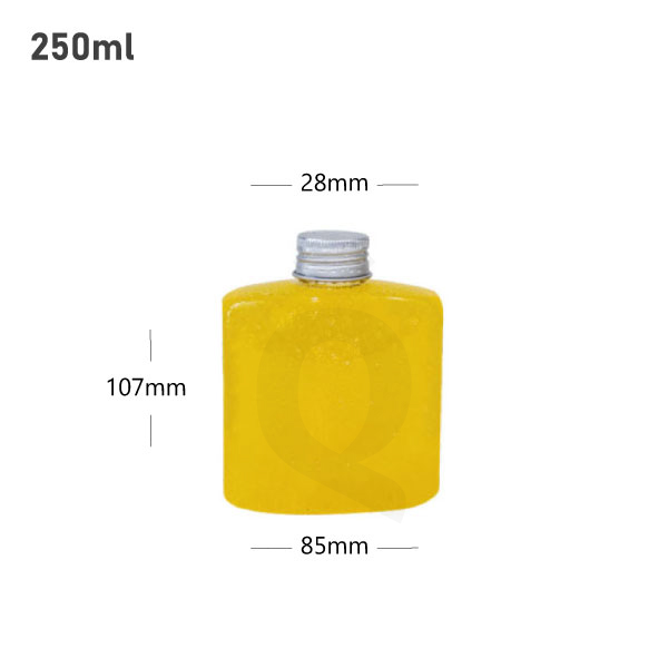 [007045] 250ml B PET Plastic Cold Brew Bottle Silver Alu Cap 200/ctn