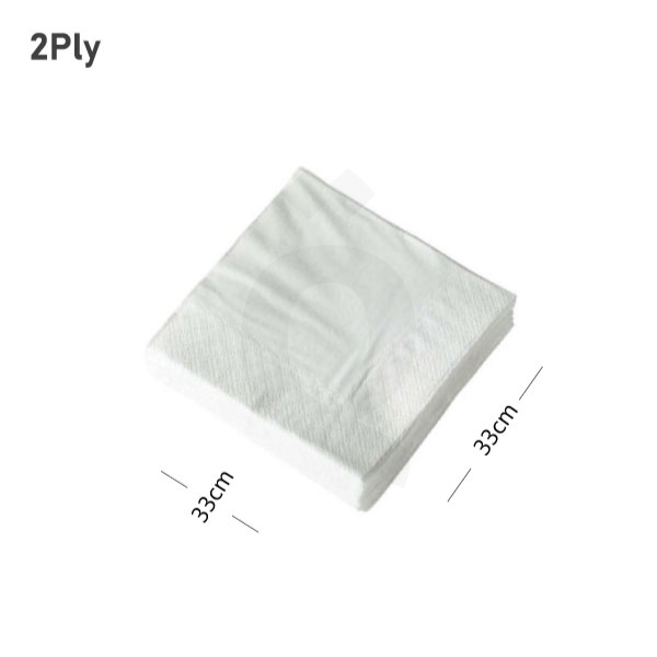 [009004] White Paper Napkin 33x33cm 2Ply 2000/ctn