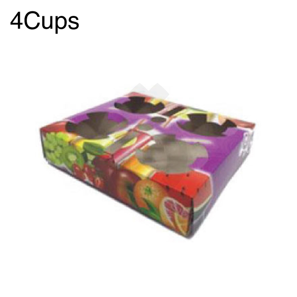 4 Cup Holder Tray Paper 20.5x18x4.5 cm