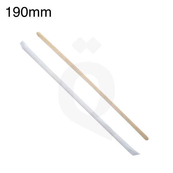 190mm Wooden Coffee Stirrer Paper Wrap 2000/ctn