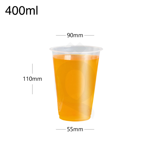 [002010] 400ml PP Plastic Injection Cup 500/ctn