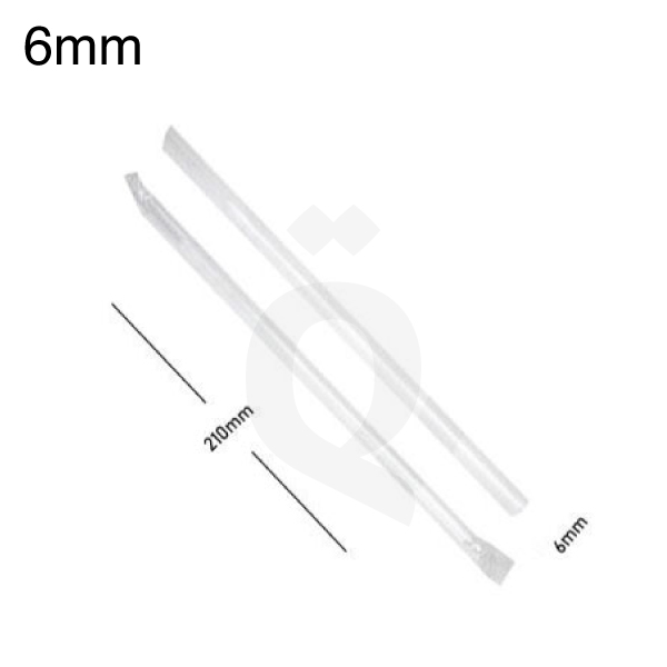 [002035] 6x210mm Clear Spike Straw Film Wrap 4000/Ctn