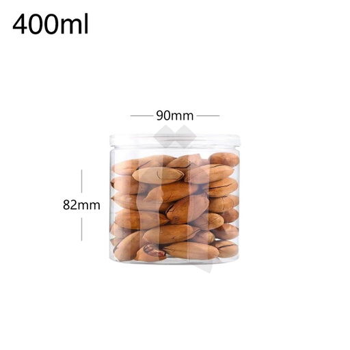 [007079] 470ml/97mm PET Plastic Jar White PP Cap 144/ctn 