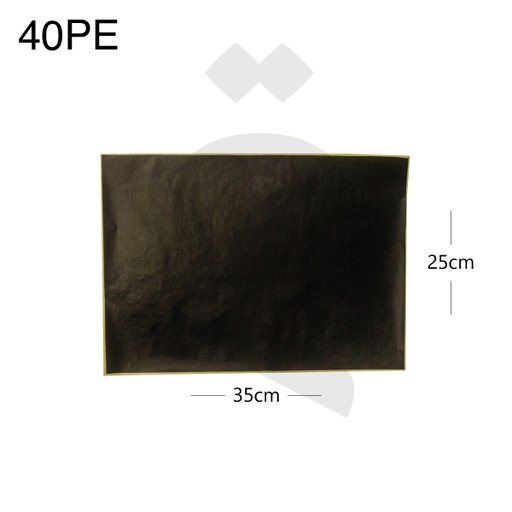 [003056] 40PE Black - Kraft Wrapping Paper 25*35cm 2000/ctn