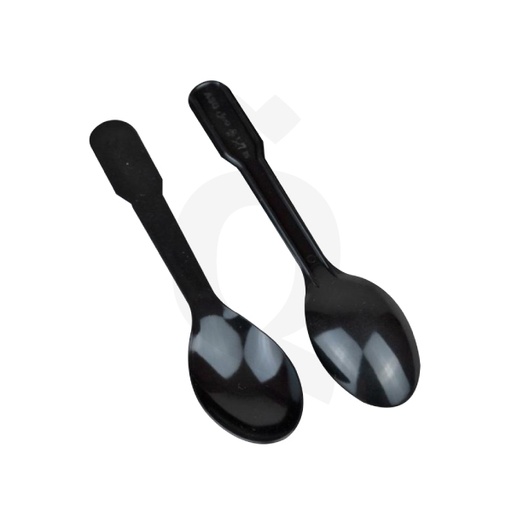 [009020] Ice Cream Black Plastic Spoon 1000/ctn