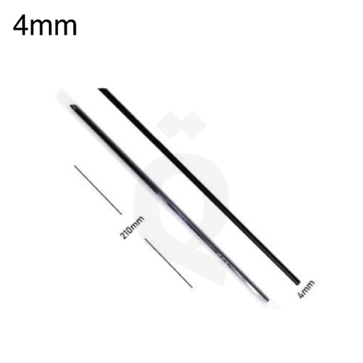 [002034] 4*210mm Black Spike Straw Film Wrap 4000/Ctn